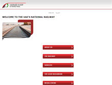Tablet Screenshot of etihadrail.ae